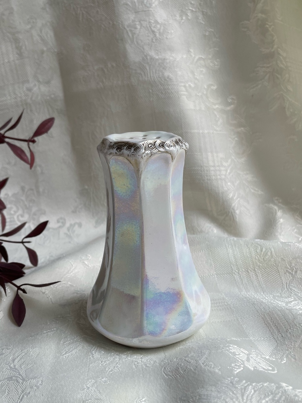 Antique Opalescent Porcelain Royal Bayreuth Hatpin Holder